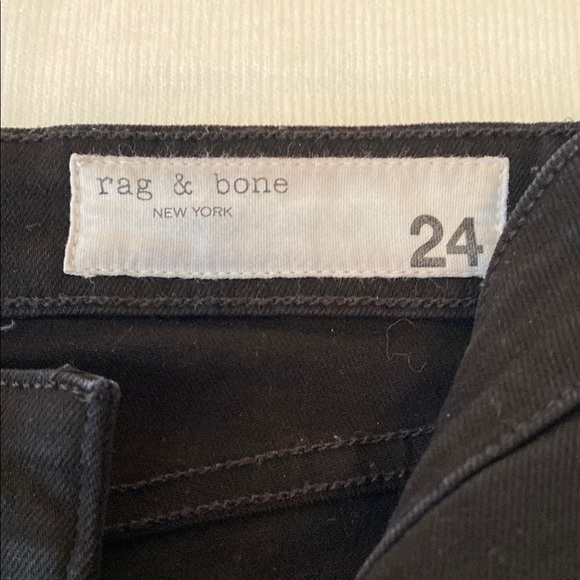 Rag & Bone Black Cropped Ankle Jeans - Picture 4 of 10